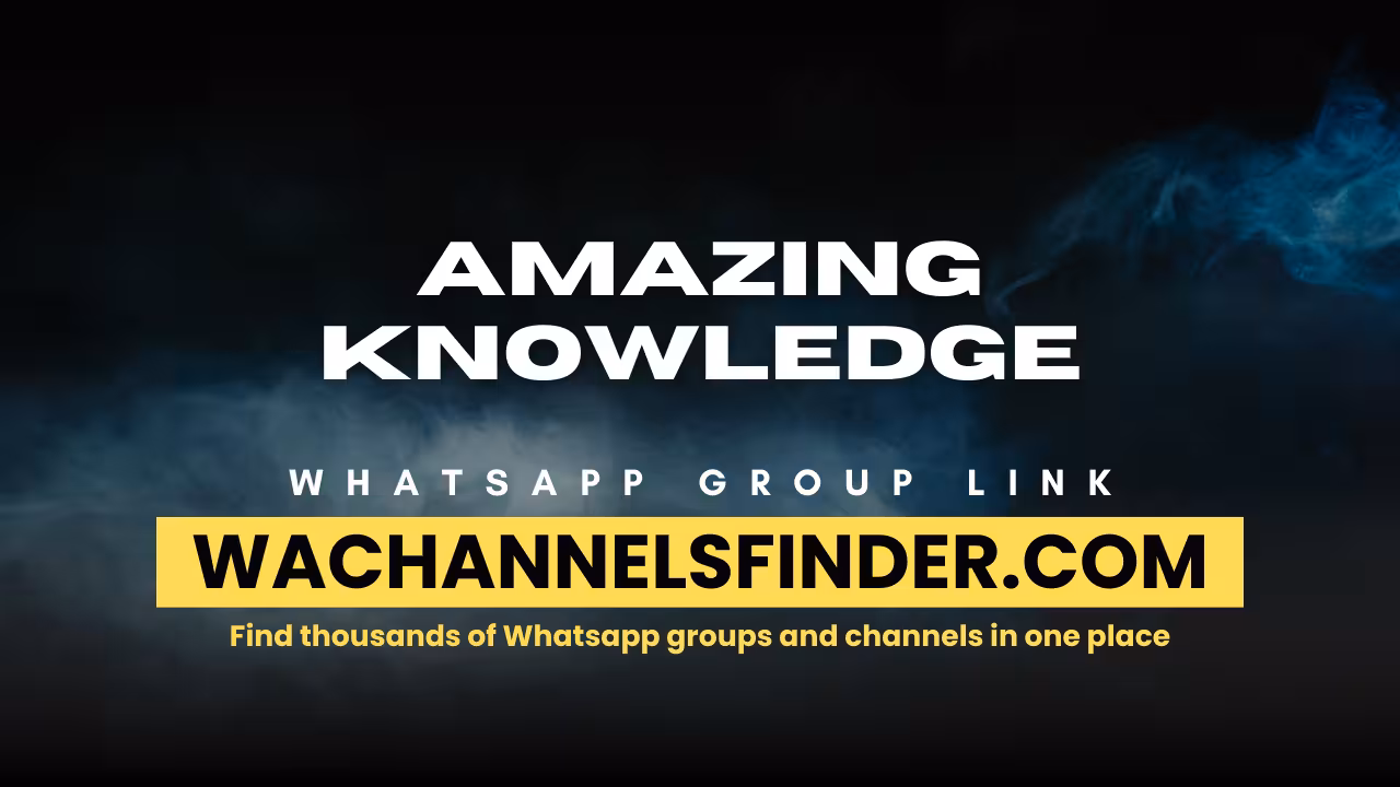 Amazing knowledge - WhatsApp Channel