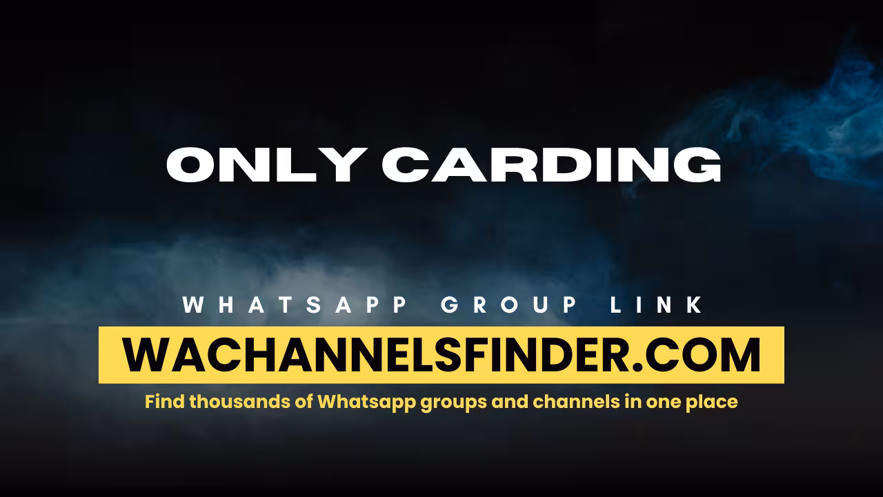 Only carding - WhatsApp Channel