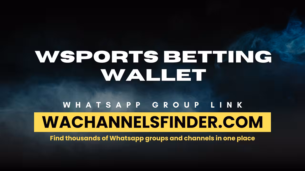 Wsports betting wallet - WhatsApp Channel