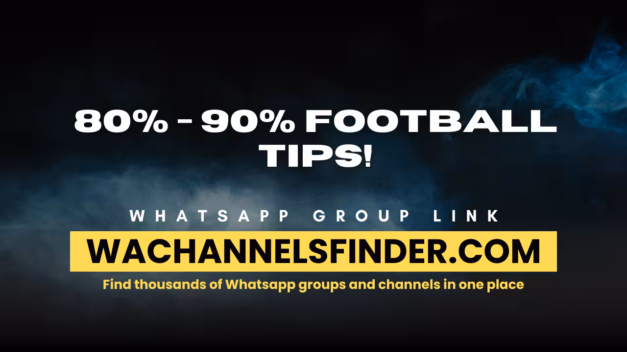 80% - 90% FOOTBALL TIPS! - WhatsApp Channel