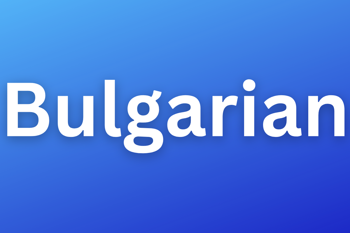 Bulgarian