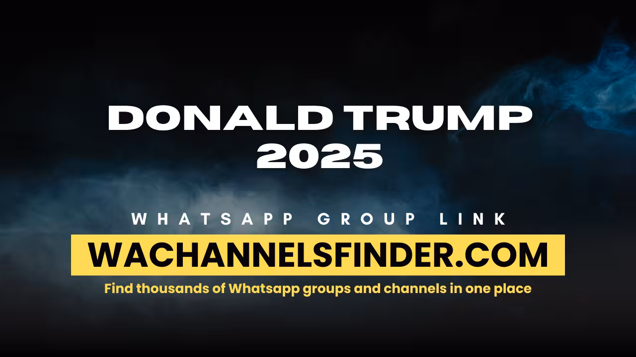 Donald Trump 2025 - WhatsApp Channel