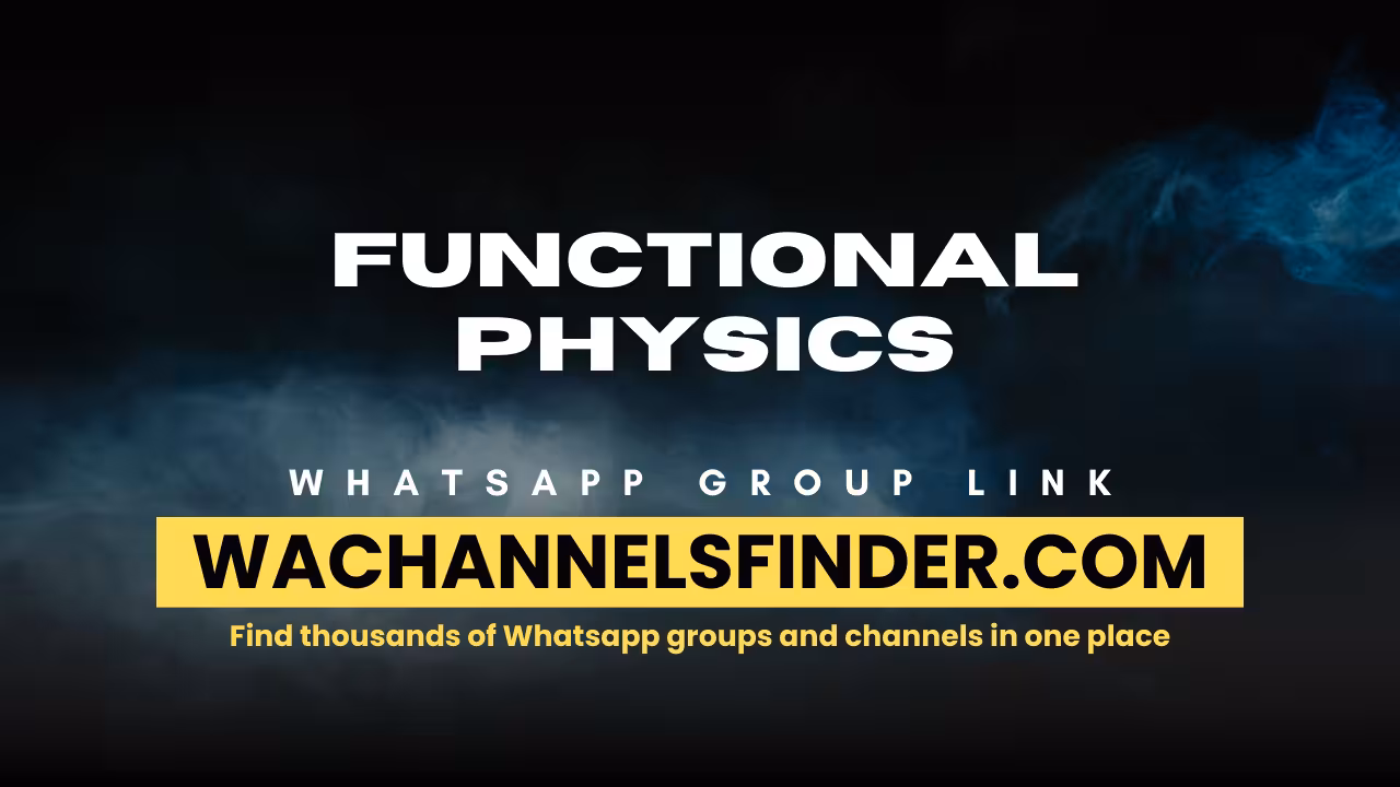 Functional physics - WhatsApp Channel
