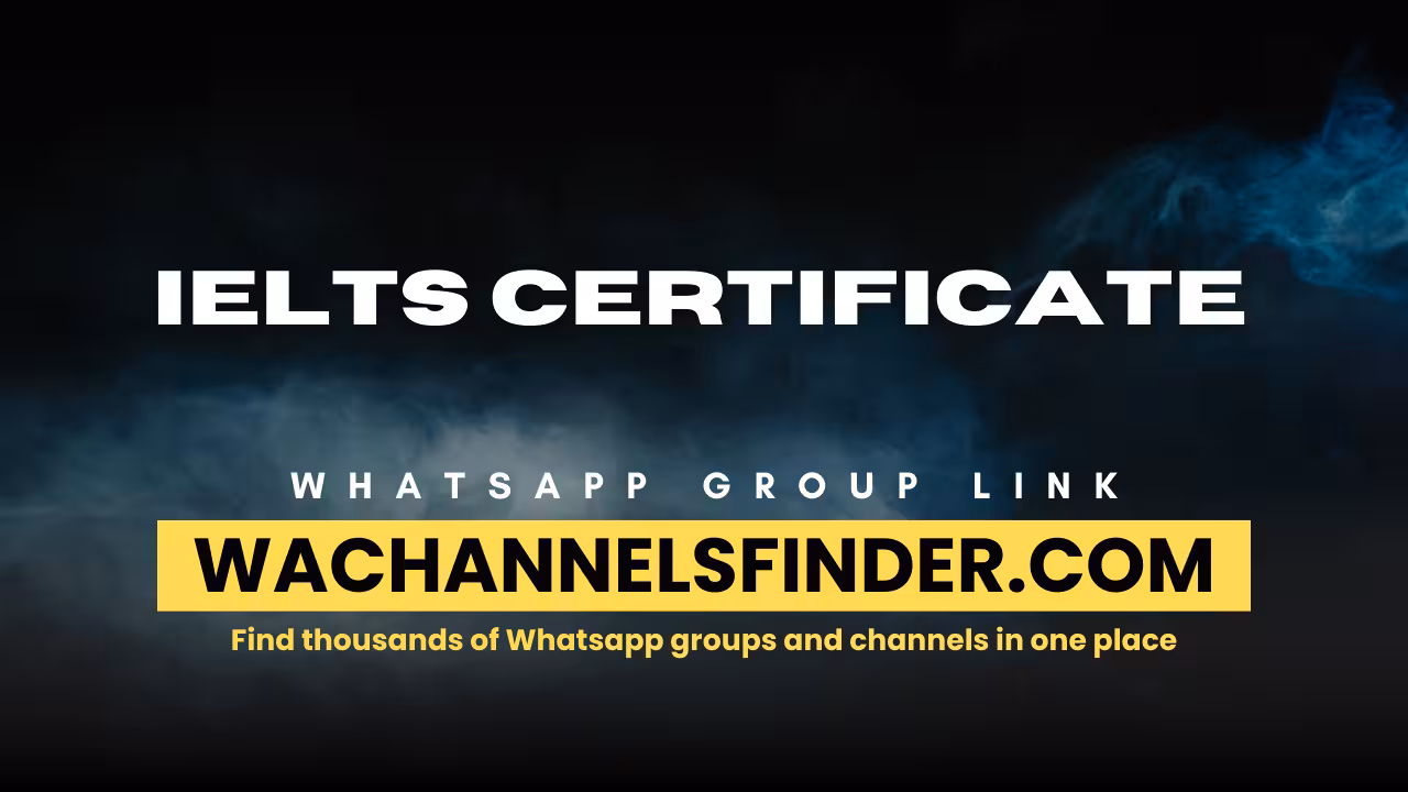 IELTS Certificate - WhatsApp Channel
