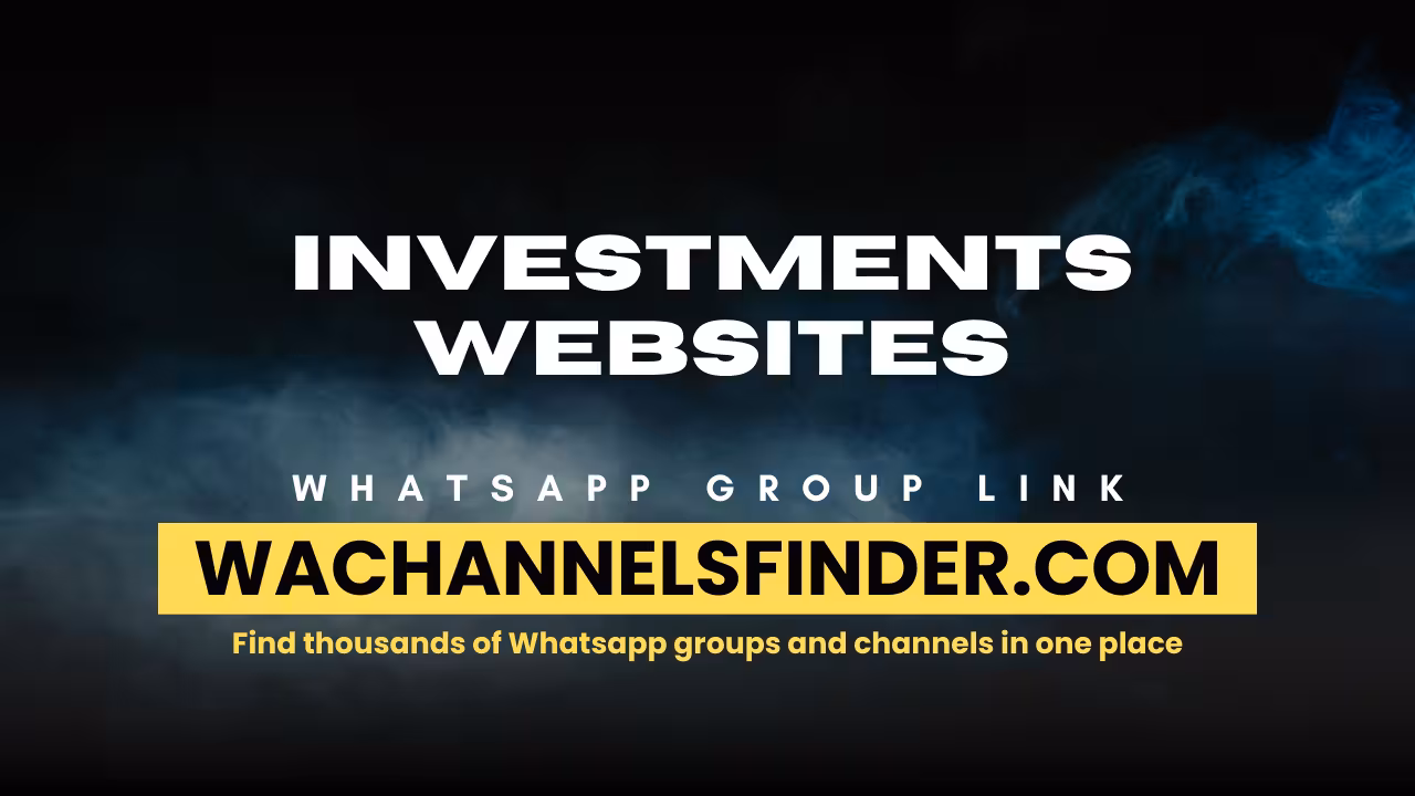 Investments websites - WhatsApp Channel