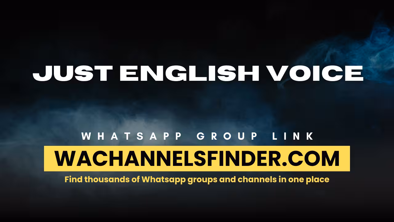 Just English voice - WhatsApp Channel
