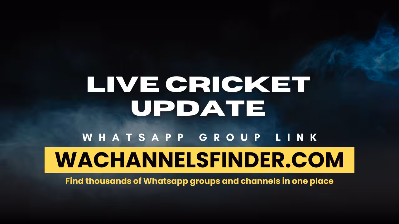 Live cricket update - WhatsApp Channel