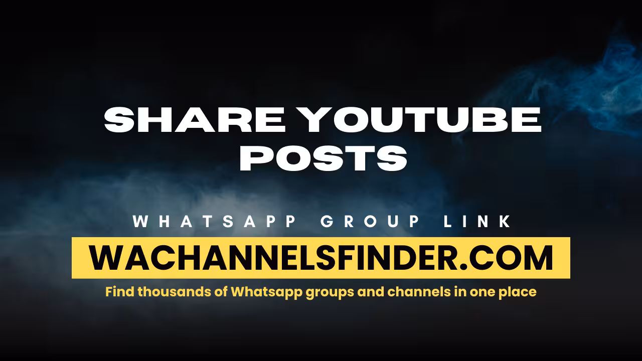 Share Youtube posts - WhatsApp Channel