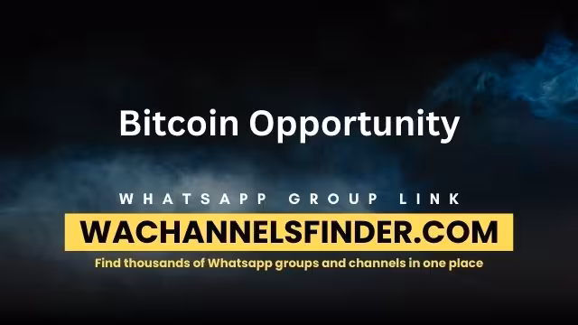 Bitcoin Opportunity - WhatsApp Channel