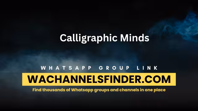 Calligraphic Minds - WhatsApp Channel