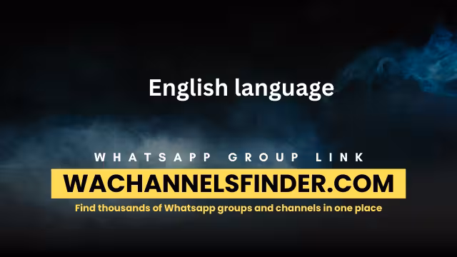 English language - WhatsApp Channel