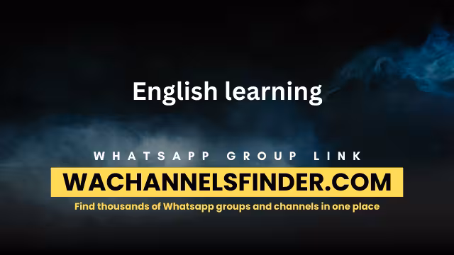 English learning - WhatsApp Channel