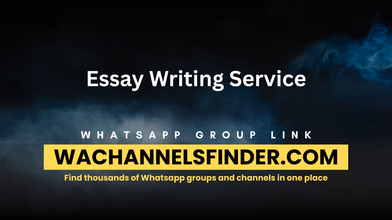 Essay Writing Service - WhatsApp Channel