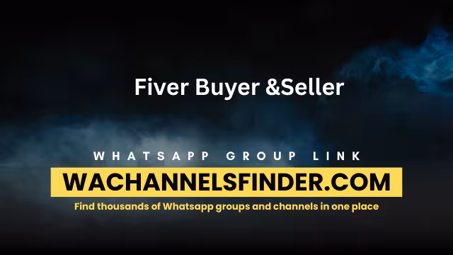 Fiver Buyer &Seller - WhatsApp Channel