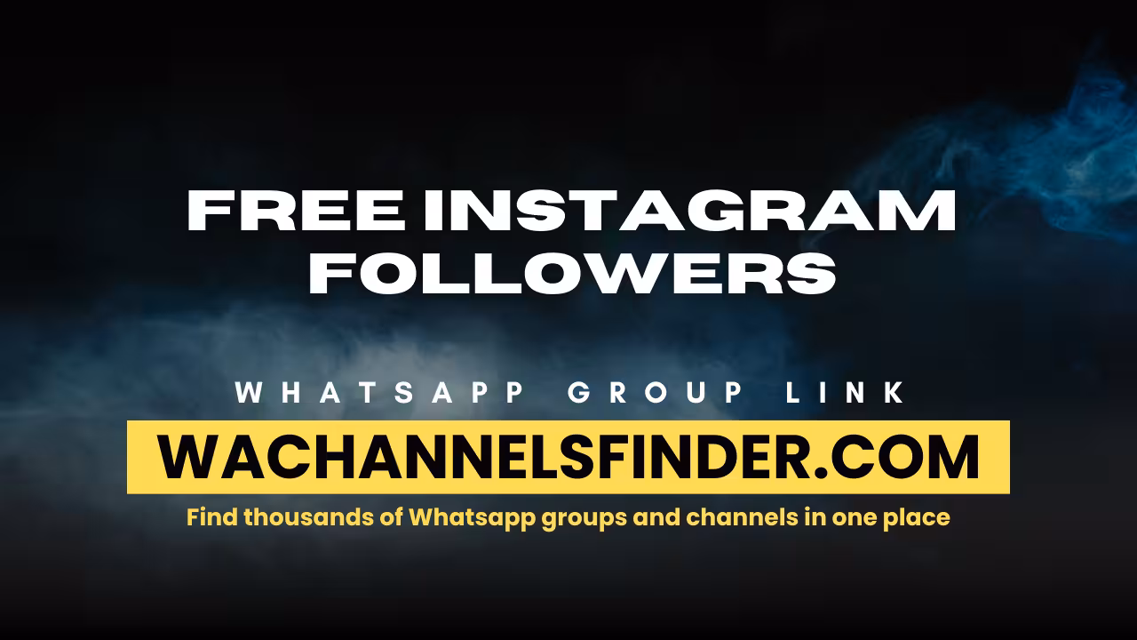 Free Instagram Followers - WhatsApp Channel