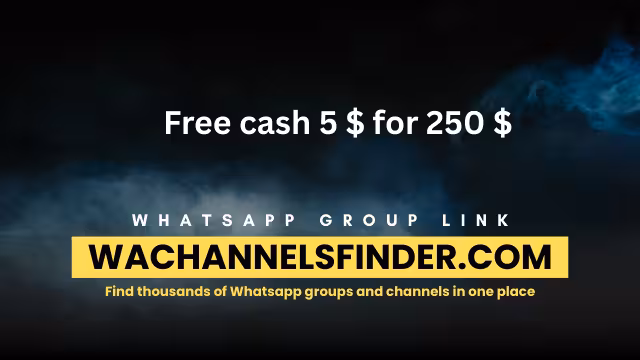 Free cash 5 $ for 250 $ - WhatsApp Channel