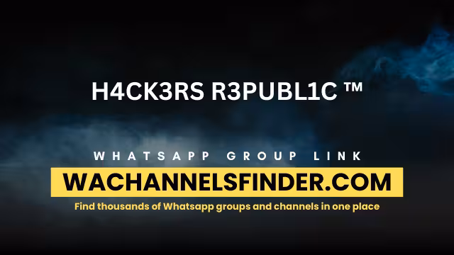 H4CK3RS R3PUBL1C ™ - WhatsApp Channel