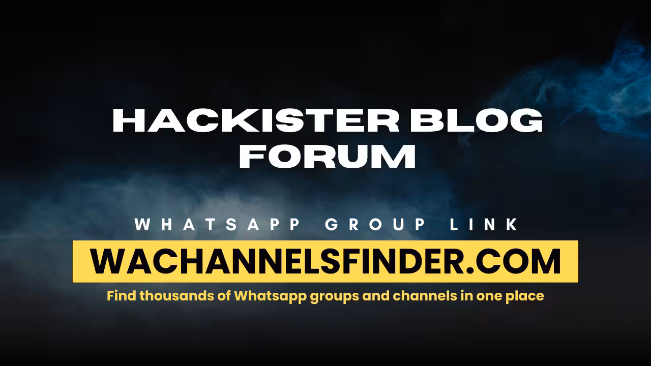 Hackister Blog Forum - WhatsApp Channel