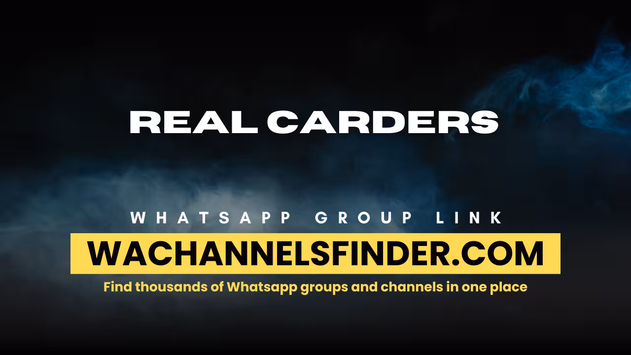 REAL CARDERS - WhatsApp Channel