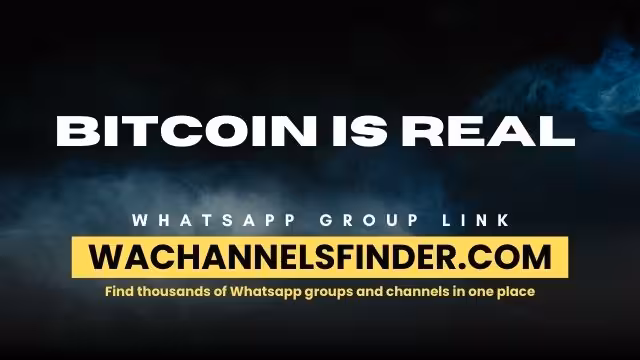 Bitcoin is real - WhatsApp Channel