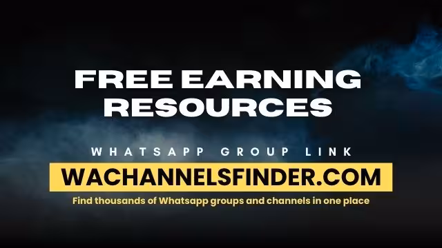 Free Earning Resources - WhatsApp Channel