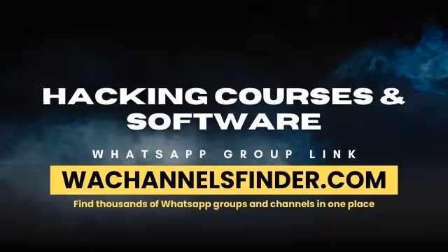 Hacking courses & software - WhatsApp Channel