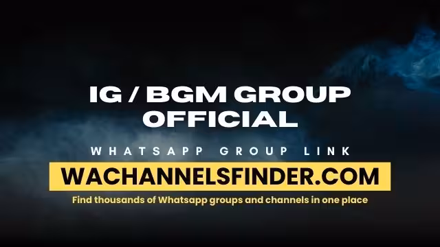 IG / BGM GROUP OFFICIAL - WhatsApp Channel