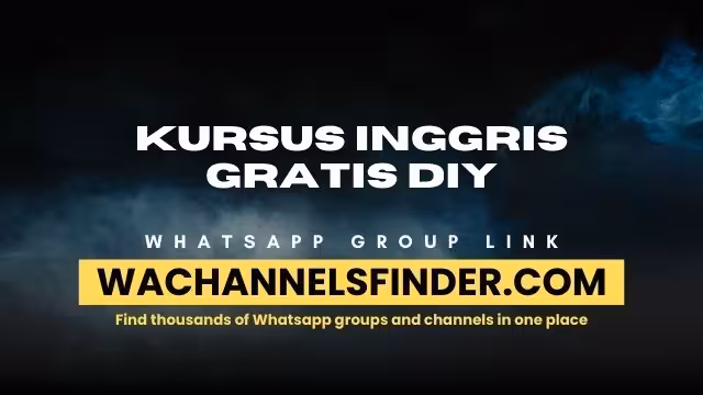 KURSUS INGGRIS GRATIS DIY - WhatsApp Channel