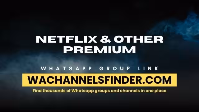Netflix & other premium - WhatsApp Channel