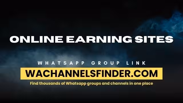 Online earning sites - WhatsApp Channel