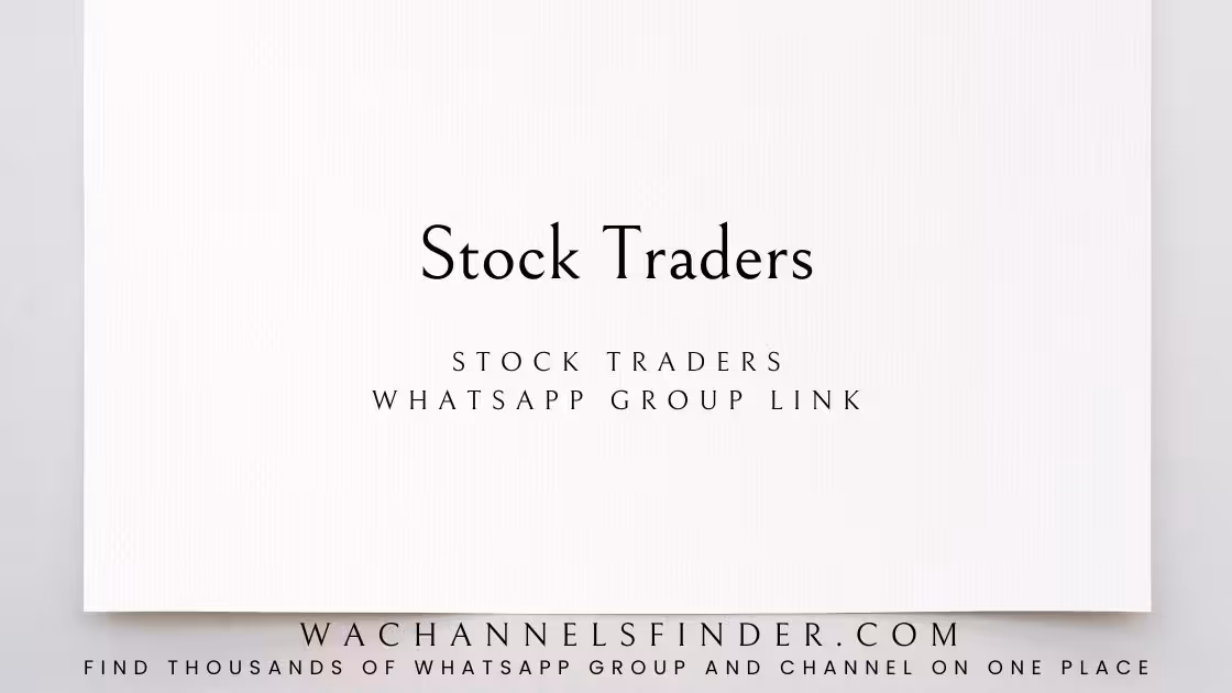 STOCK TRADERS - WhatsApp Channel