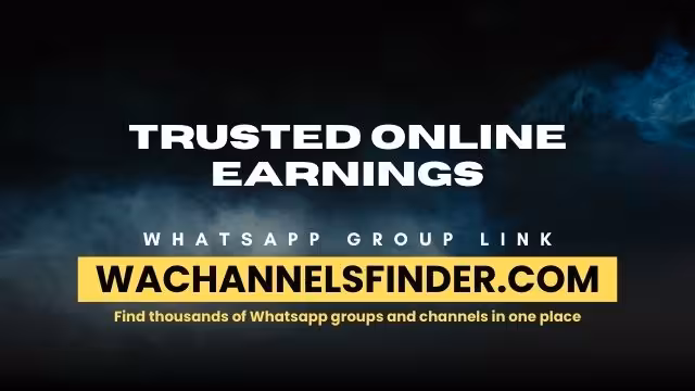 Trusted online earnings - WhatsApp Channel