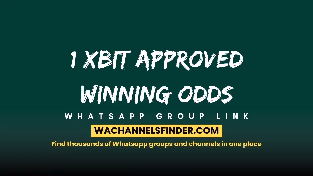 1 Xbit Approved Winning Odds - WhatsApp Channel