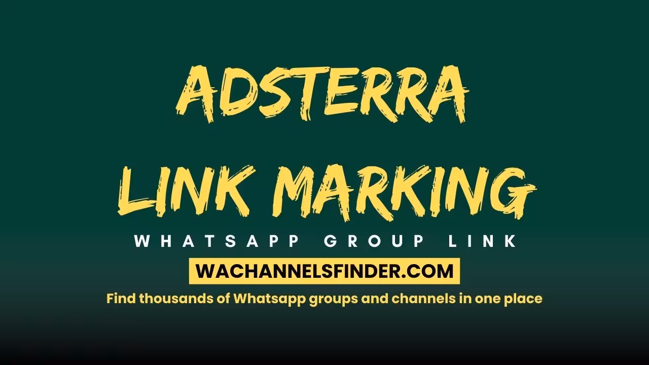Adsterra link marking - WhatsApp Channel