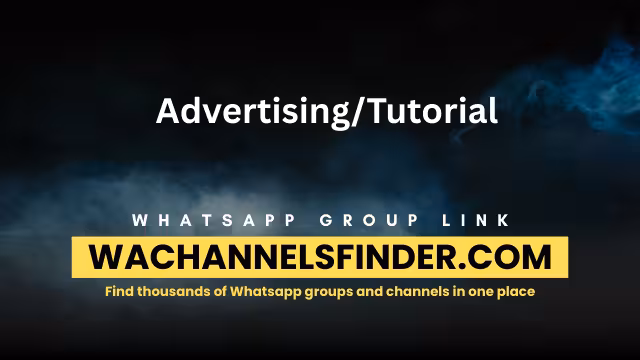 AdvertisingTutorial Whatsapp Group link