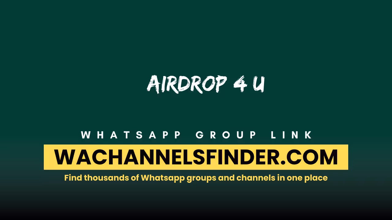 Airdrop 4 U - WhatsApp Channel