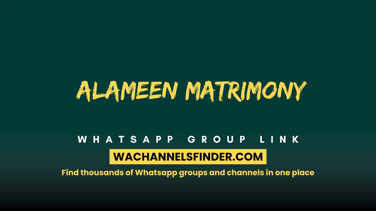 ALAMEEN Matrimony - WhatsApp Channel