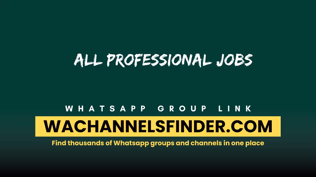 All Professional Jobs - WhatsApp Channel