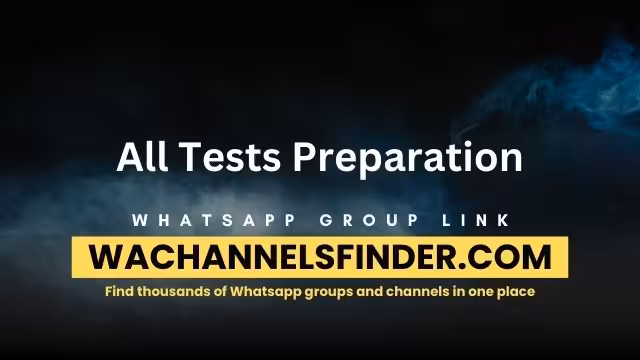 All Tests Preparation - WhatsApp Channel