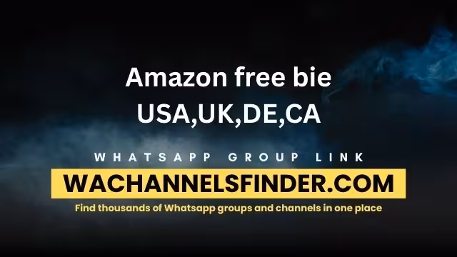 Amazon free bie USA,UK,DE,CA - WhatsApp Channel