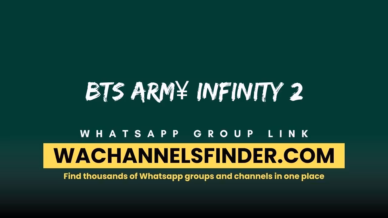 BTS Arm¥ Infinity 2 - WhatsApp Channel