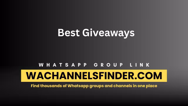 Best Giveaways - WhatsApp Channel