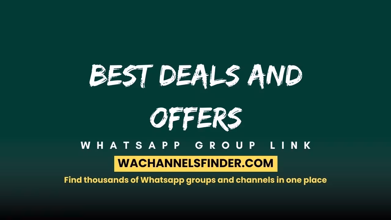 Best deals and offers - WhatsApp Channel