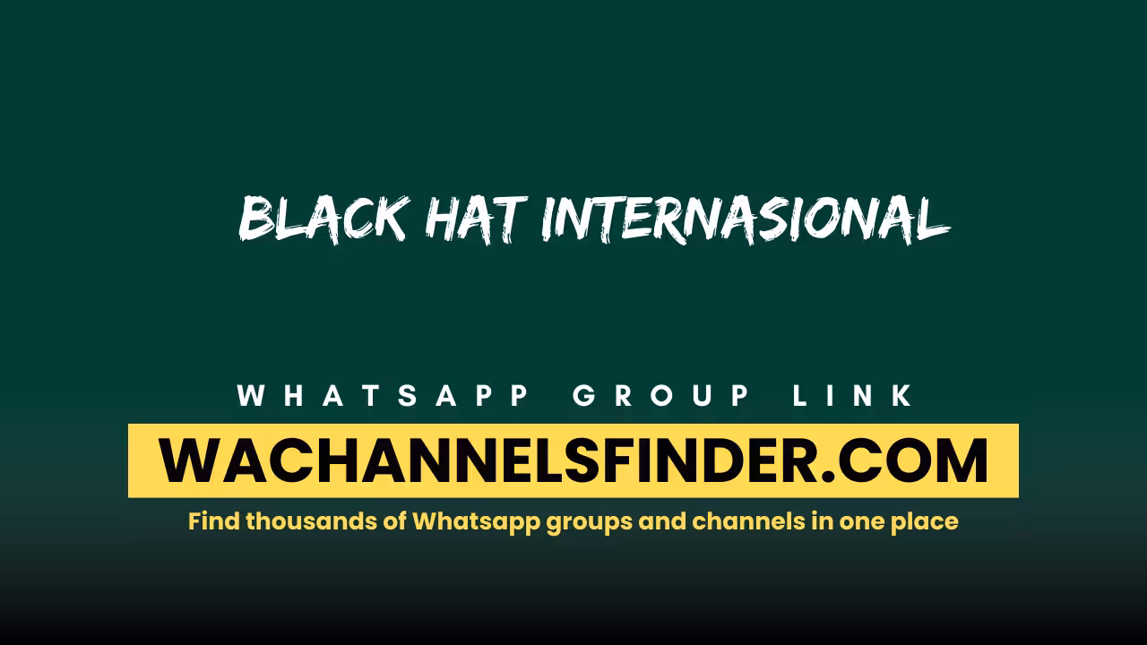 Black Hat Internasional - WhatsApp Channel