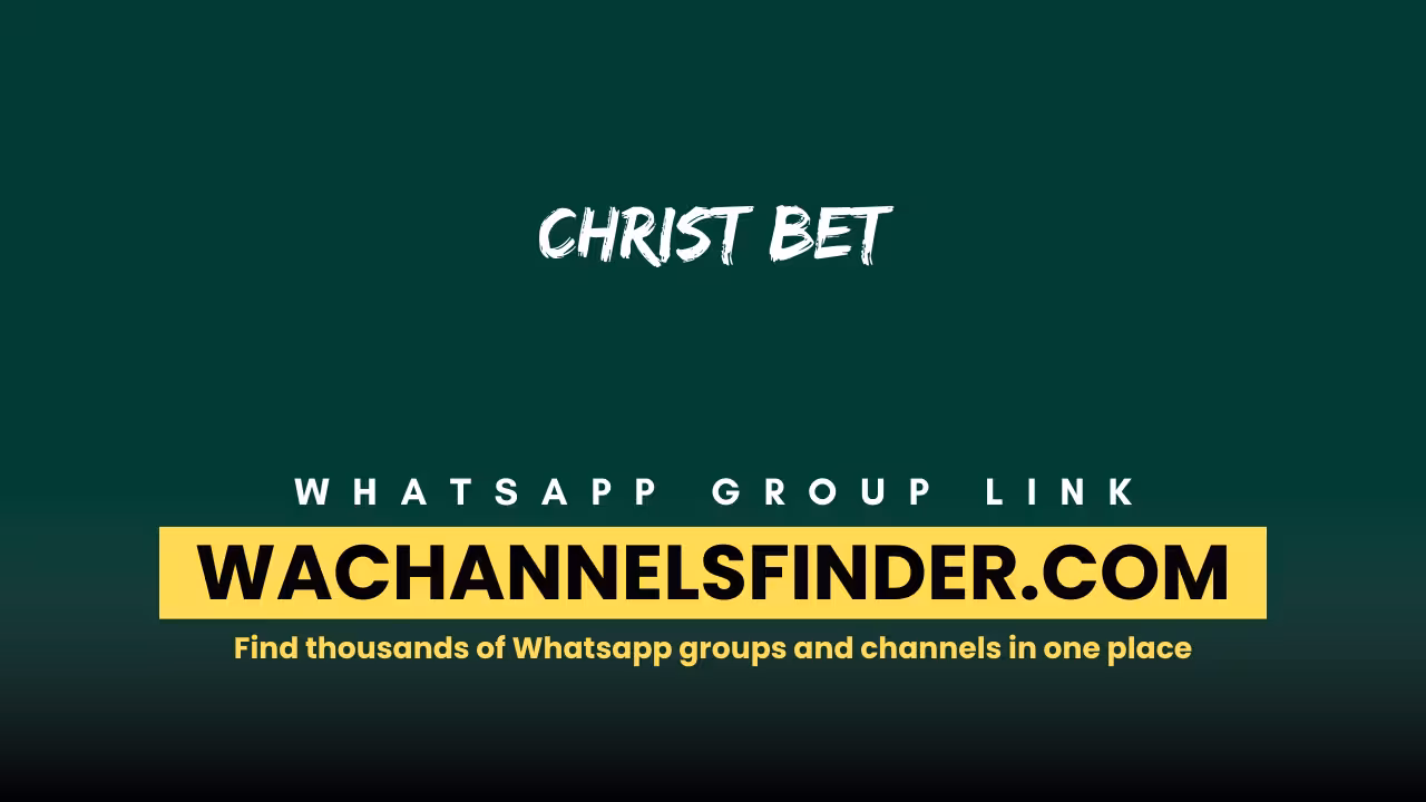 Christ Bet - WhatsApp Channel