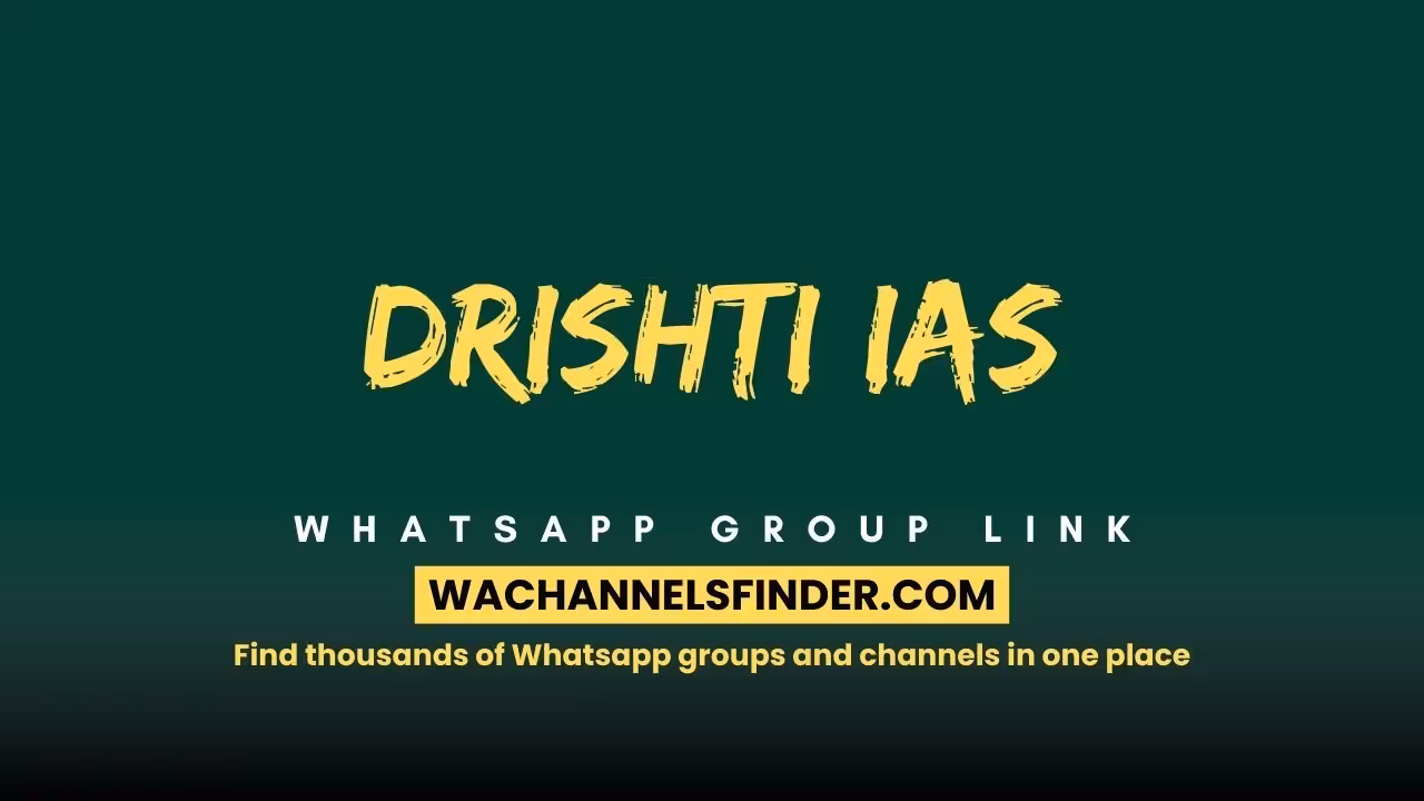 DRISHTI IAS - WhatsApp Channel