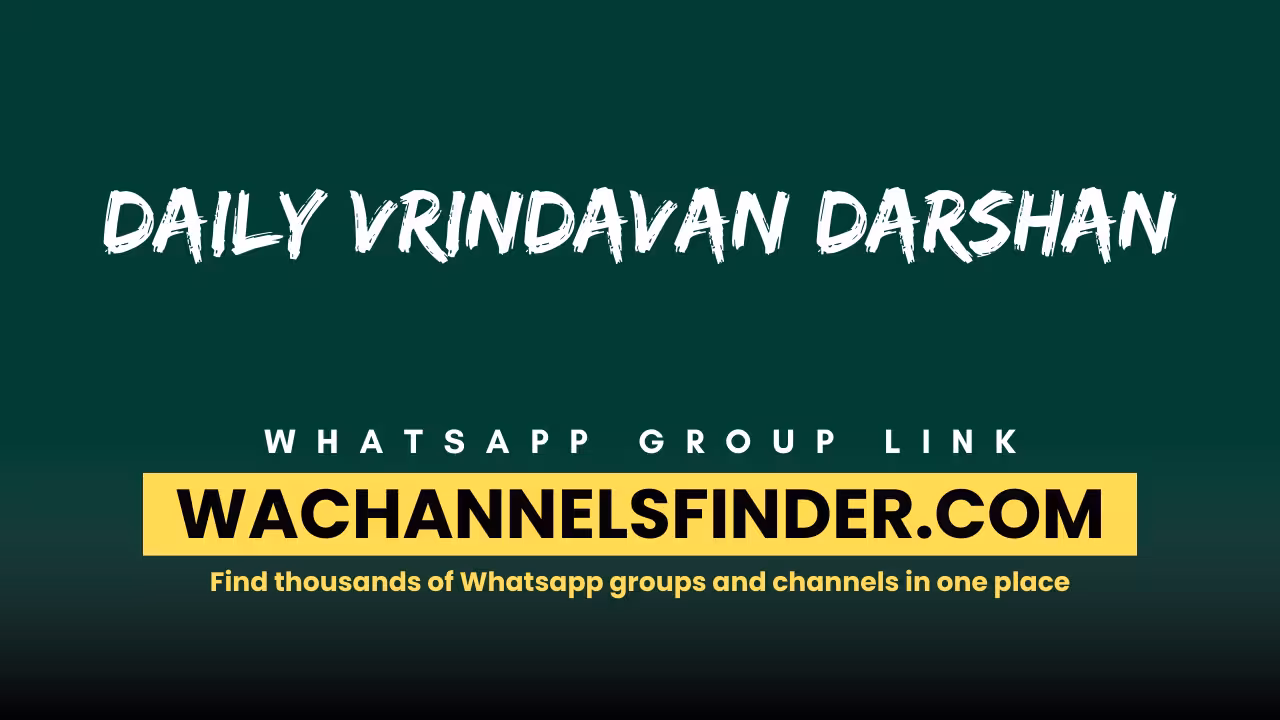 Daily Vrindavan darshan - WhatsApp Channel