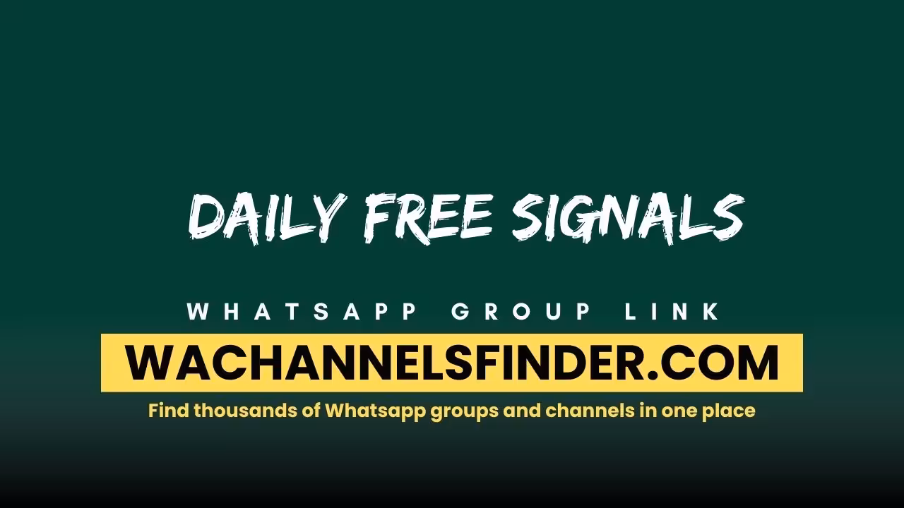 Daily Free Signals - WhatsApp Channel