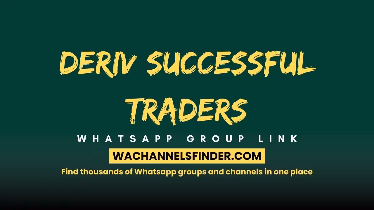 Deriv successful traders - WhatsApp Channel