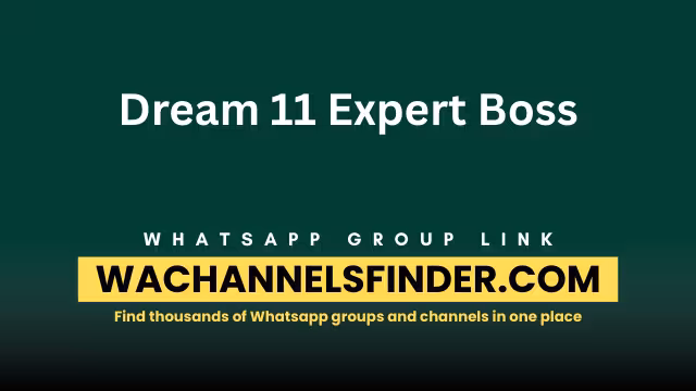 Dream 11 Expert Boss - WhatsApp Channel